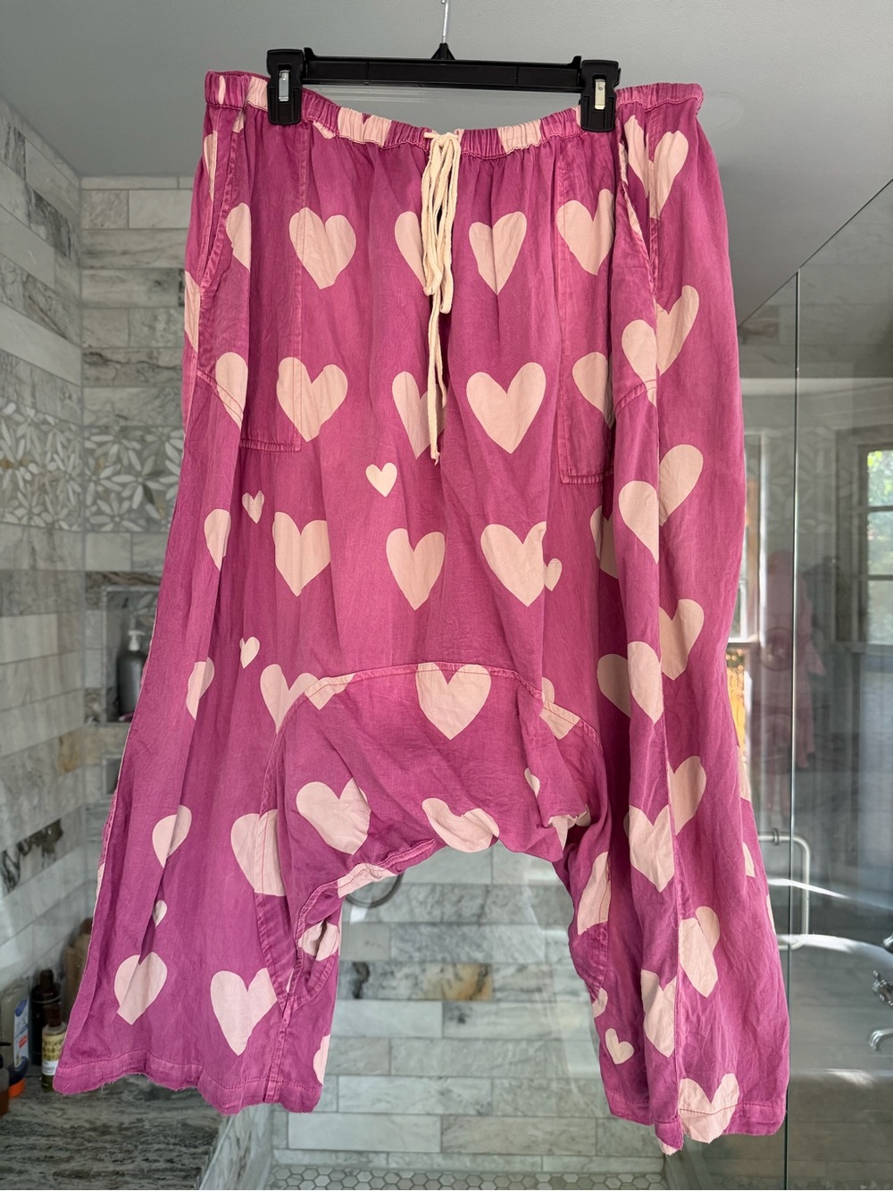 Magnolia Pearl satin Garçon Heart Trousers Pants